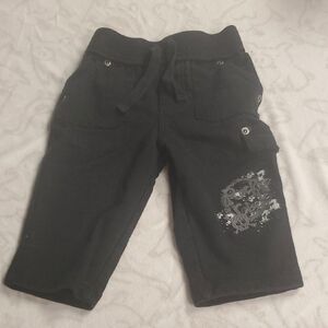 🐻     Amy Coe Black Casual Pants with Metallic Detail